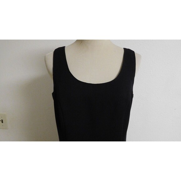 Women's Classic JOSEPH RIBKOFF LBD Black Sleeveless Fully Lined Fitted Dress  8 - Picture 4 of 10